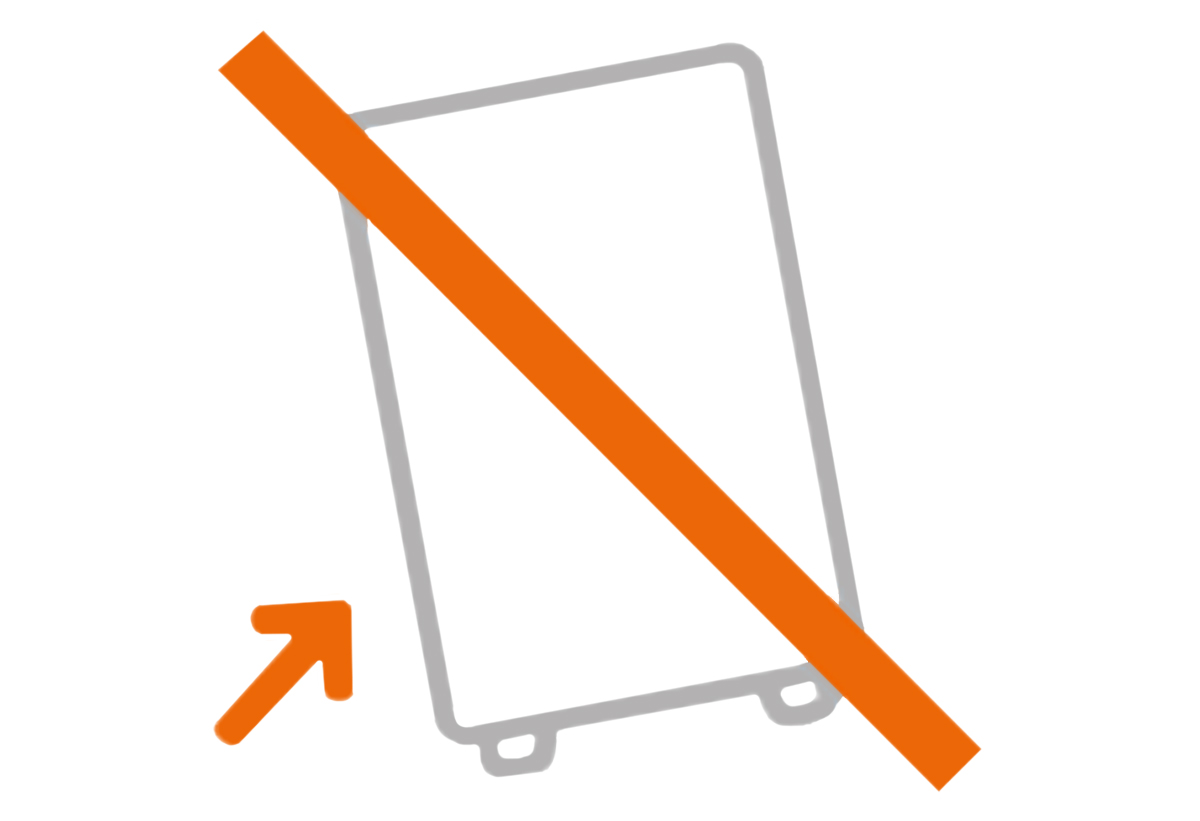 Εικονίδιο ασφάλειας συσκευής από πτώση.